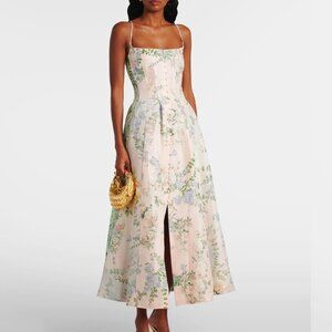 Camilla corset dress with long flared skirt size M